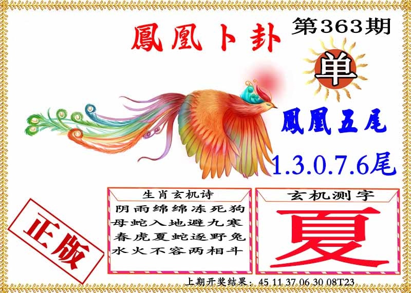 363期凤凰卜挂[图]