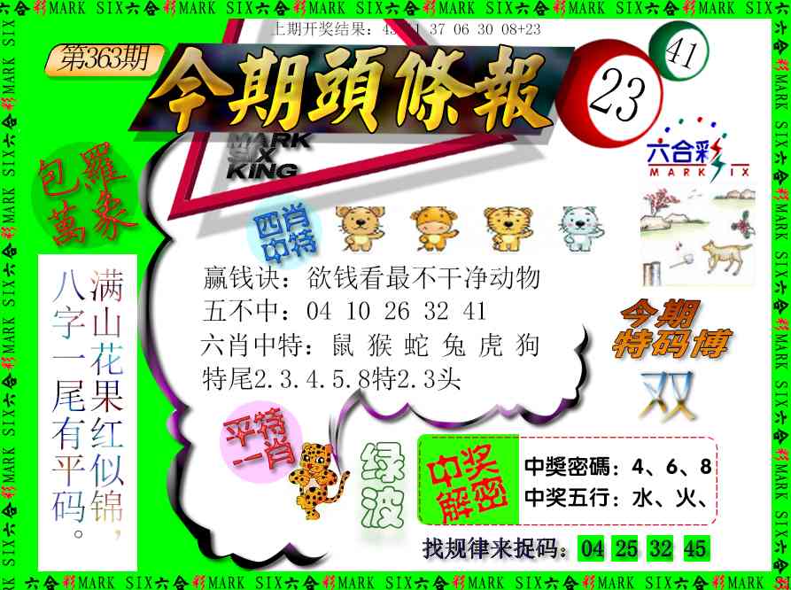 363期今期头条报[图]