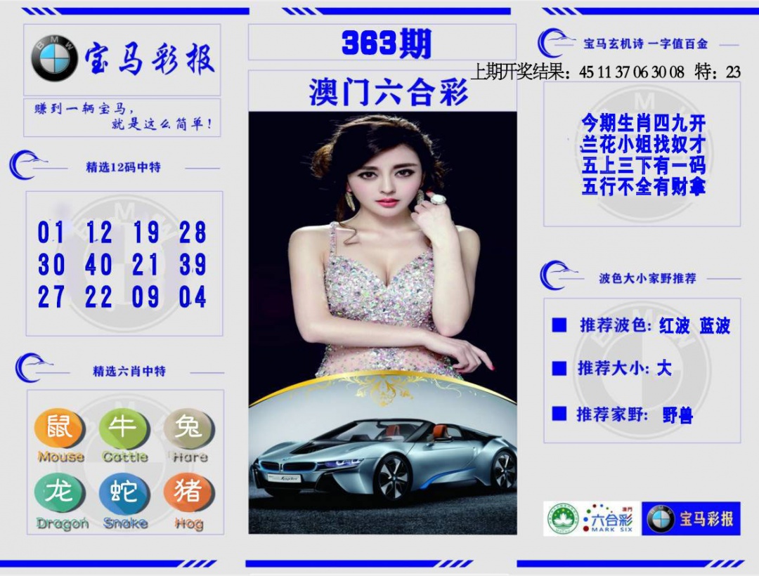 363期宝马彩报[图]
