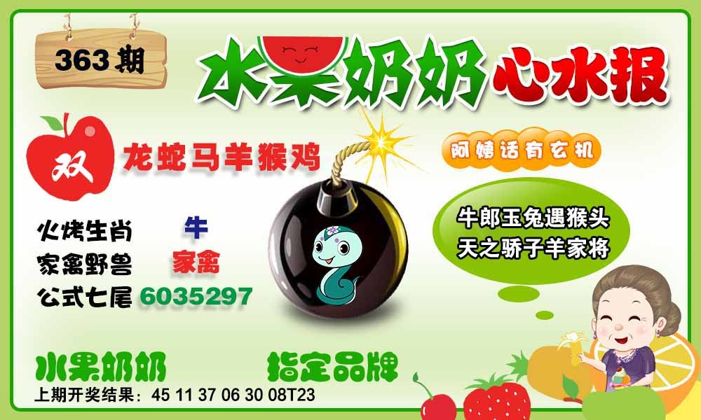 363期水果心水报[图]