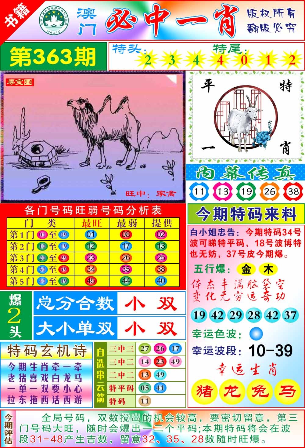 363期澳门玄机一特[图]