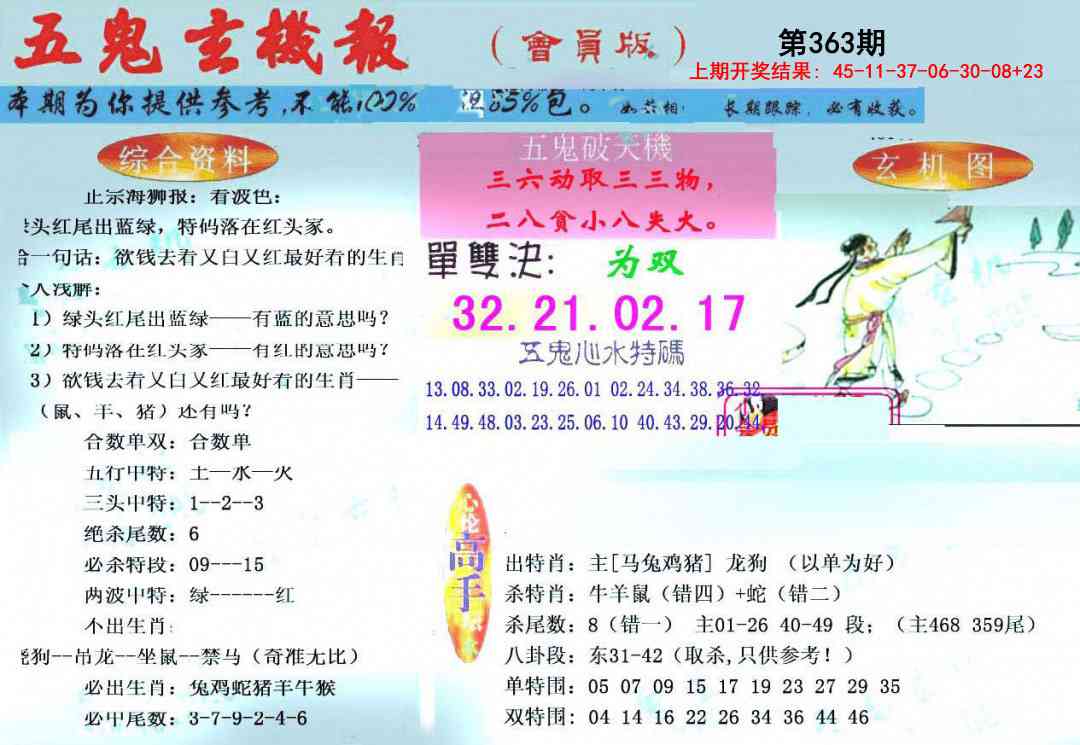 363期新五鬼玄机[图]