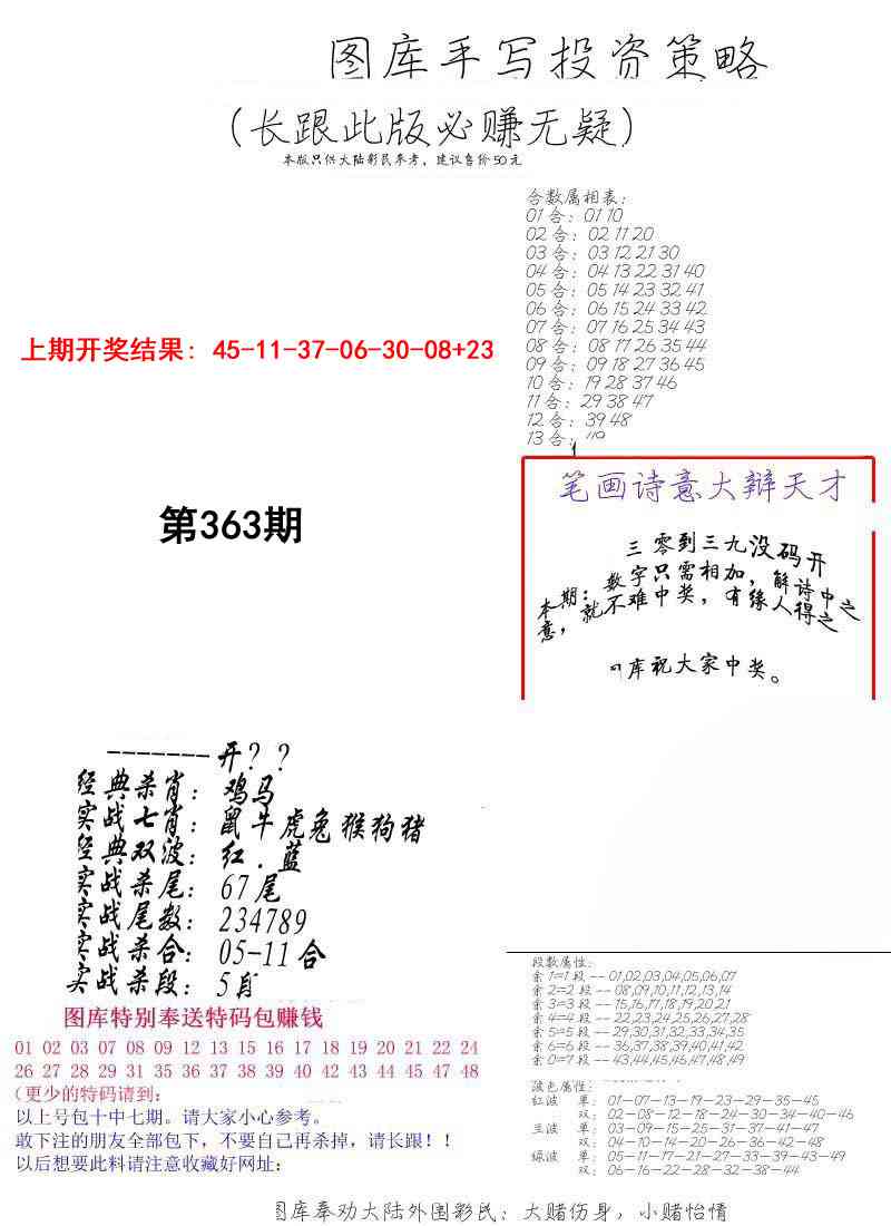 363期手写投资策略[图]