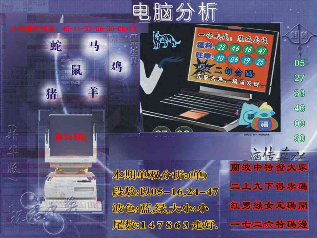 363期正版电脑分析贴士報[图]