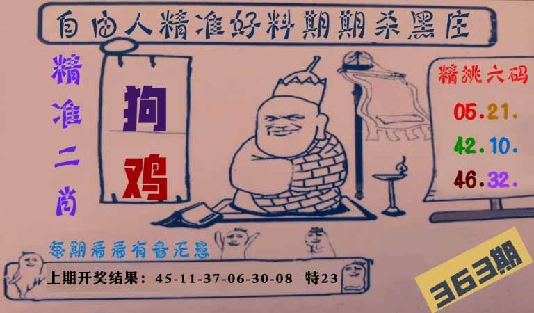 363期自由人二肖六码[图]